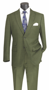 Windowpane Two Button Suit