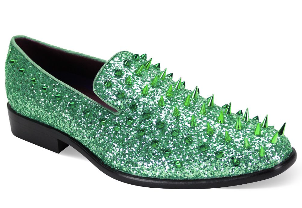 Spiked Stud Dress Shoe 9 / Jade Spiked Stud Dress Shoe 9 / Jade