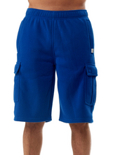 Load image into Gallery viewer, Over-The-Knee Length Relaxed Fleece Cargo Shorts