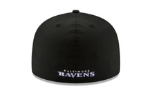 Load image into Gallery viewer, Baltimore Ravens New Era 59Fifty Fitted Cap