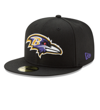 Load image into Gallery viewer, Baltimore Ravens New Era 59Fifty Fitted Cap