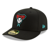 Arizona Diamondbacks New Era 59Fifty 5950 Low Profile Fitted Black Cap