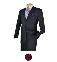Load image into Gallery viewer, Regular Fit Single Breasted Suit (Navy &amp; Burgundy)