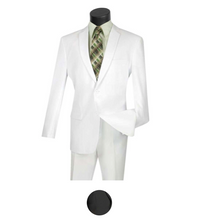 Load image into Gallery viewer, Regular Fit Single Breasted Suit (Black &amp; White- Up to size 70 Available)