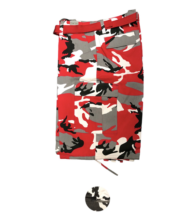 Big Mens Camouflage Cargo Shorts