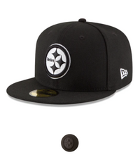 Load image into Gallery viewer, Pittsburg Steelers New Era 59Fifty 5950 Fitted Cap
