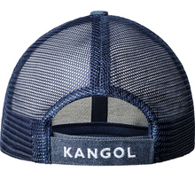 Load image into Gallery viewer, Kangol Distressed Denim Cotton Mesh Snapback Cap