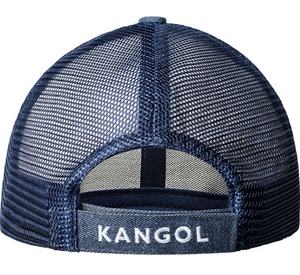 Kangol Distressed Denim Cotton Mesh Snapback Cap