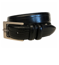 Load image into Gallery viewer, Black Leather Belt