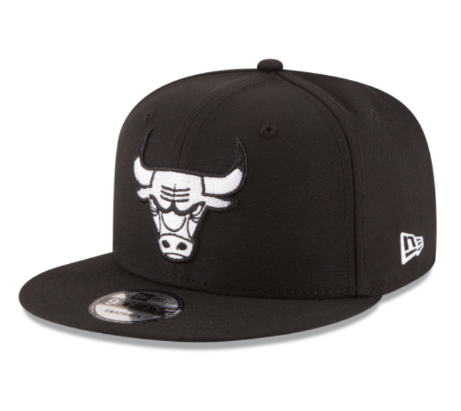 Chicago Bulls New Era 950 9Fifty Black & White Snapback