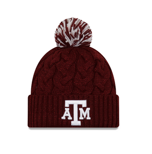 Texas A&M Cozy Cable Knit New Era Beanie