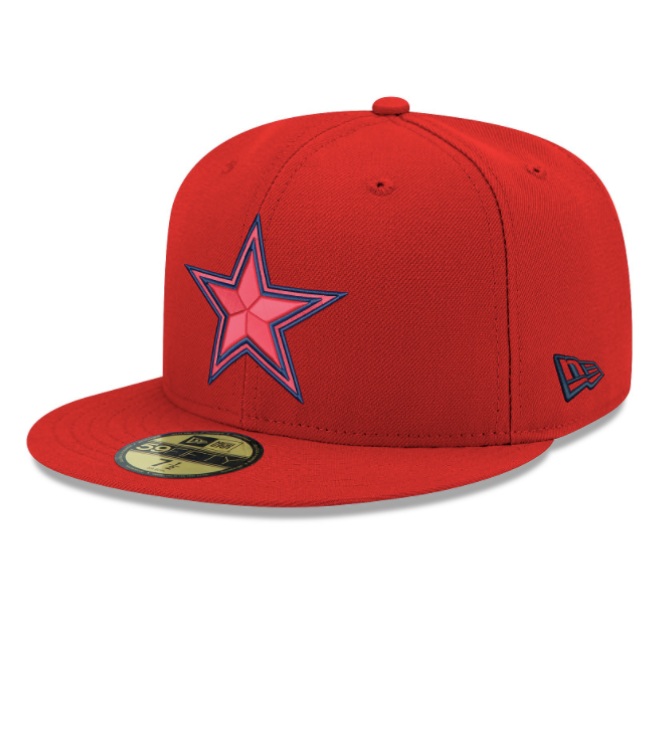 Dallas Cowboys Star Red New Era 59Fifty 5950 Fitted Cap The Look Shopthelookonline