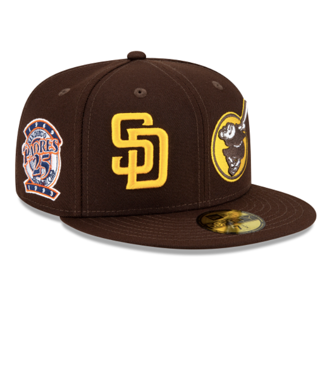 San Diego Padres Patch Pride Fitted Cap