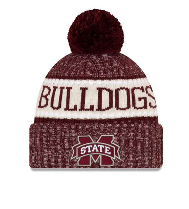 Mississippi State Bulldogs New Era Pom Knit Beanie