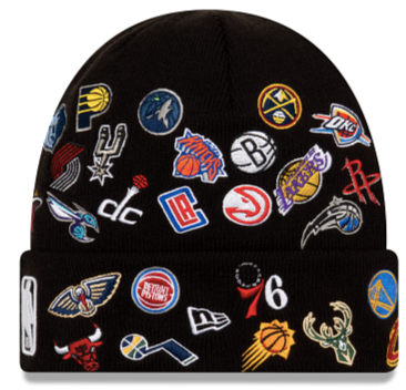 NBA 30 Teams Logo Patches Knit Beanie Hat