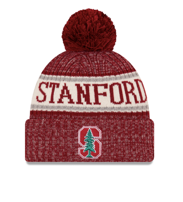 Stanford University New Era Pom Knit Beanie