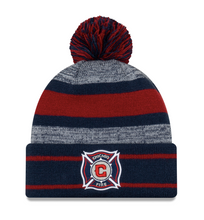 Load image into Gallery viewer, Chicago Fire MLS New Era Pom Knit Beanie