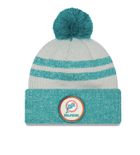Load image into Gallery viewer, Miami Dolphins Cold Weather Historic Beanie