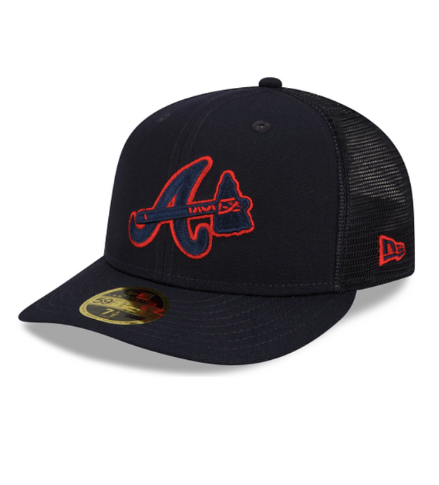 Atlanta Braves New Era 5950 59Fifty Fitted Trucker Cap