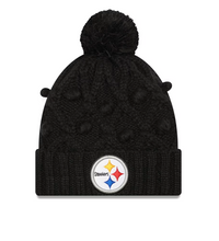 Load image into Gallery viewer, Pittsburg Steelers Toasty Cuffed Knit Hat with Pom