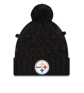 Pittsburg Steelers Toasty Cuffed Knit Hat with Pom