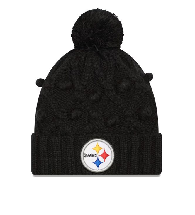 Pittsburg Steelers Toasty Cuffed Knit Hat with Pom