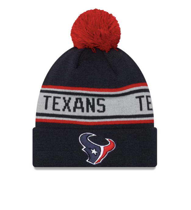 Houston Texans Knit Pom New Era Beanie