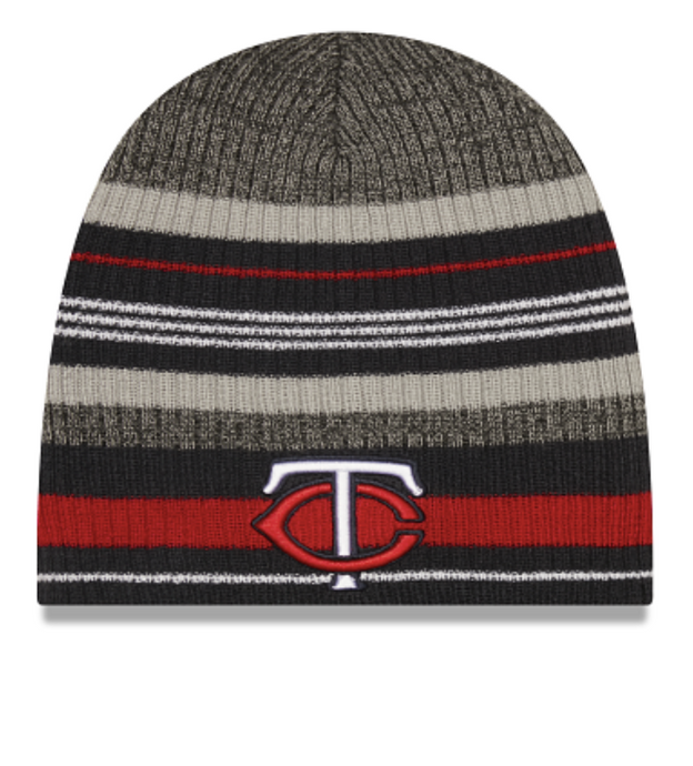 Minnesota Twins Striped Knit Beanie