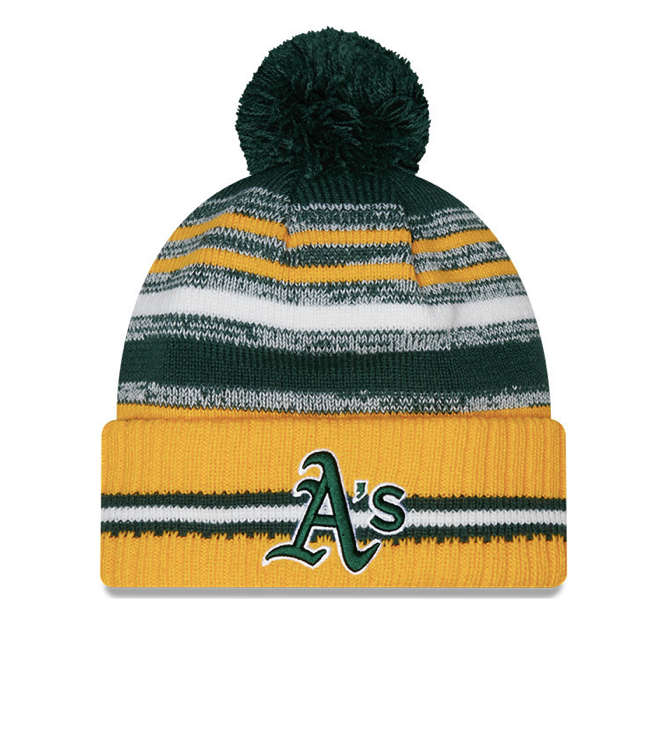 Oakland Athletes Pom Knit Beanie