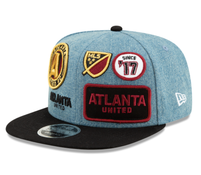 Atlanta United Soccer Club Denim Patch Fitted Hat