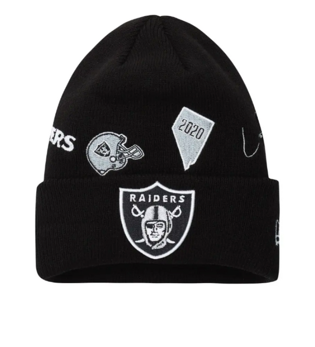 Las Vegas Raiders Knit Identity Beanie