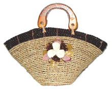 Load image into Gallery viewer, Bamboo Straw Bag with Wooden Handle
