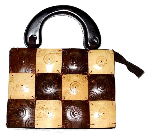 Coconut Shell Bag with Handle