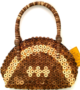 Coconut Button Handbag