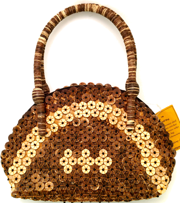 Coconut Button Handbag