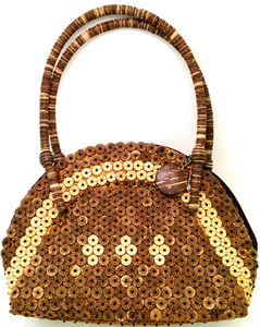 Coconut Button Handbag