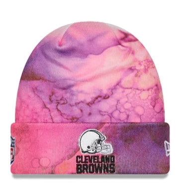 New Era Women's Cleveland Browns Crucial Catch Tie Dye Knit Beanie