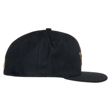 Load image into Gallery viewer, Dallas Cowboys Gold Metallic Star on Black New Era 59Fifty Fitted Cap