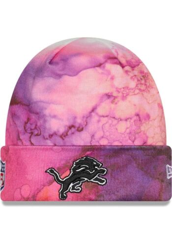 Detroit Lions Crucial Catch Tie Dye New Era Knit Beanie