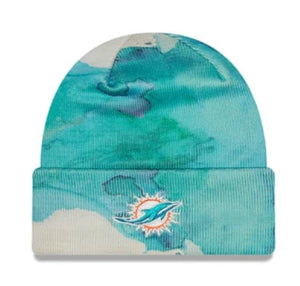 Miami Dolphins Tie Dye Knit Beanie