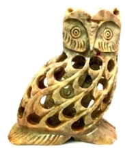 Handcarved Soapstone Owl