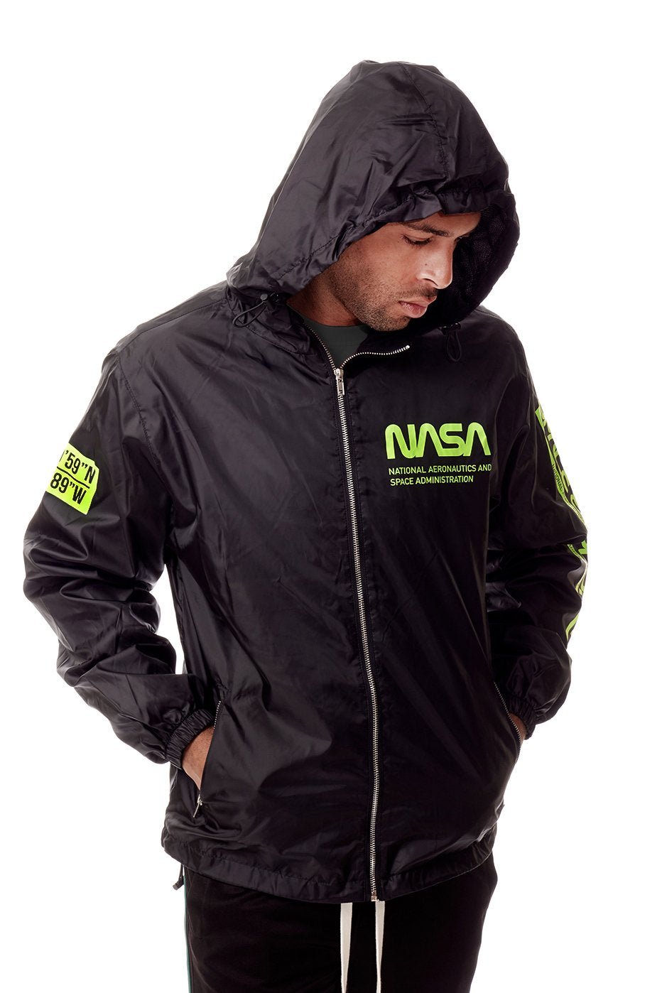 NASA Windbreaker Hoodie by Bleecker & Mercer