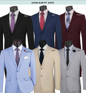 Ultra Slim Fit Stretch Suit by Vinci