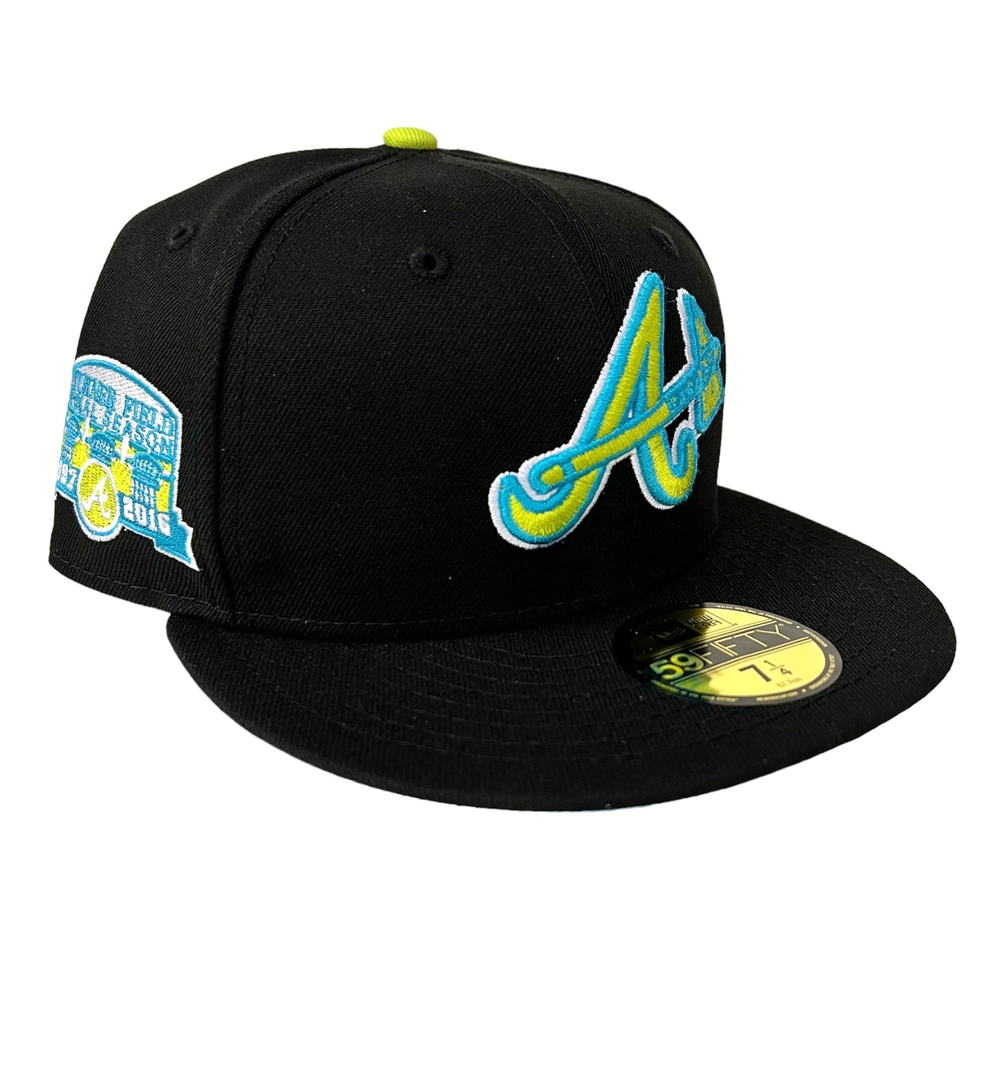 Atlanta Braves Turner Field Side Patch Exclusive Fitted Cap