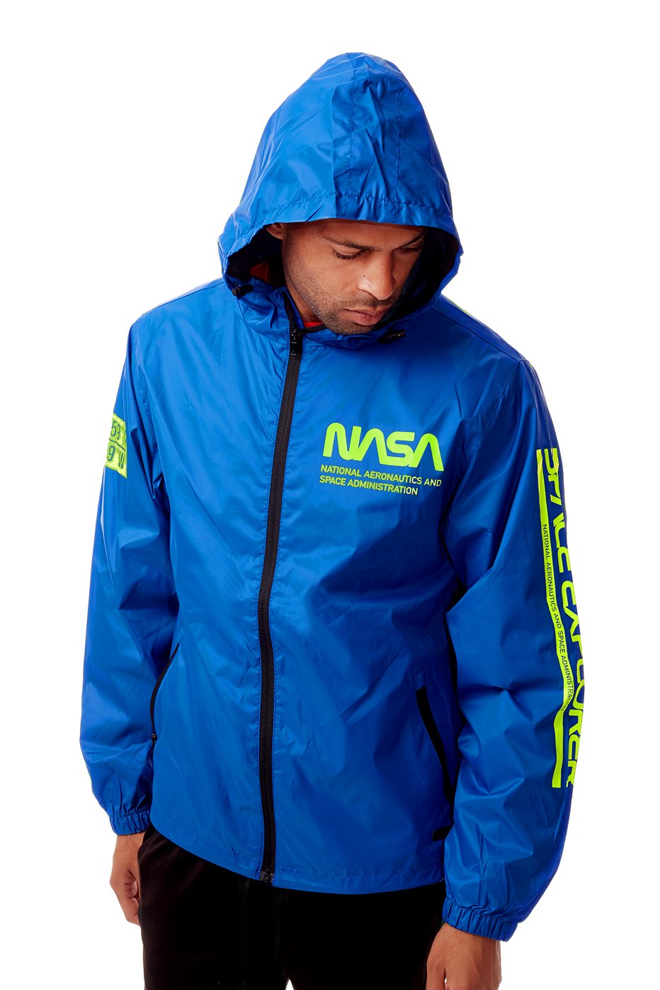 NASA Windbreaker Hoodie by Bleecker Mercer The Look Shopthelookonline