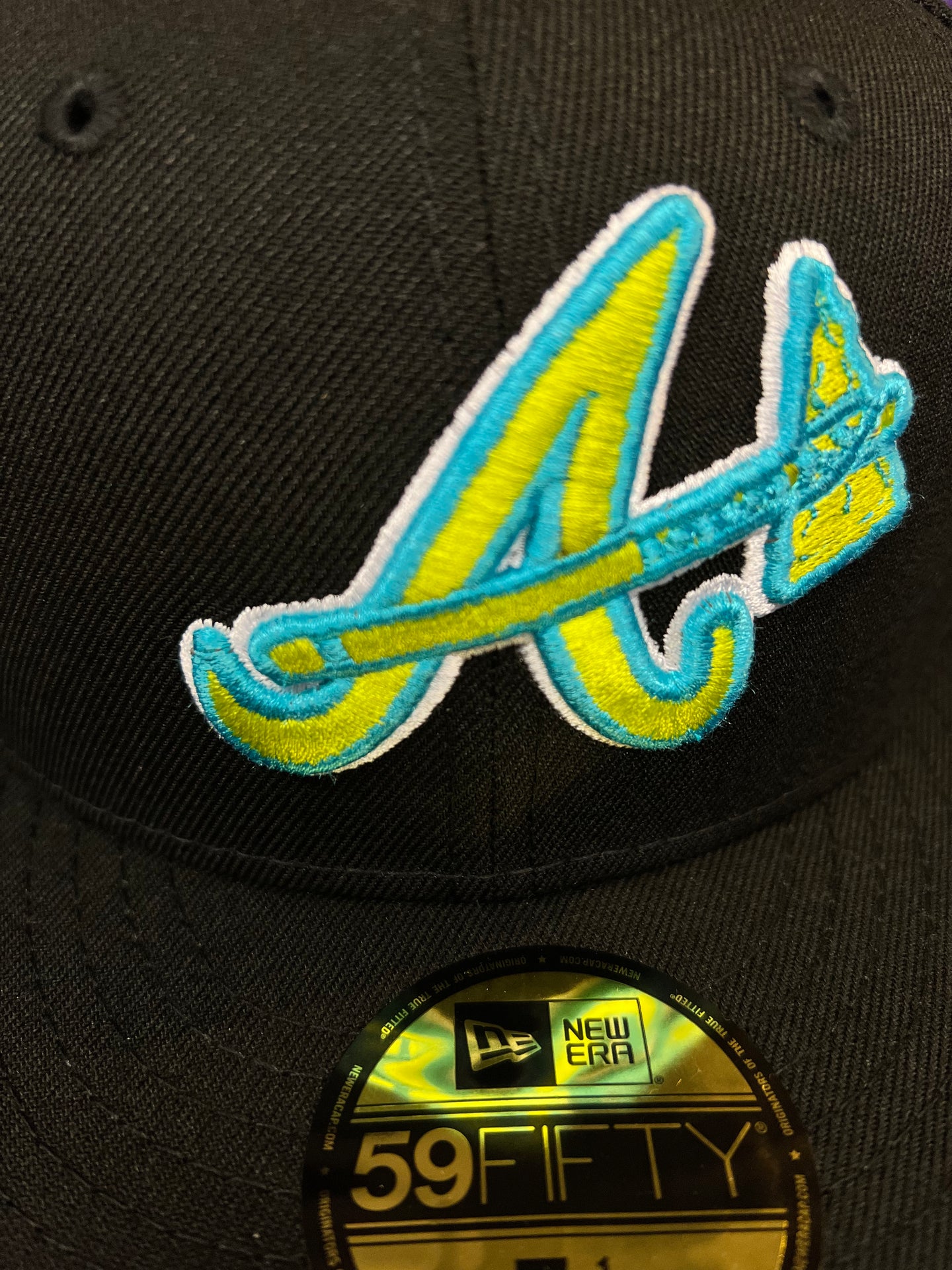 Atlanta Braves Turner Field Side Patch Exclusive Fitted Cap