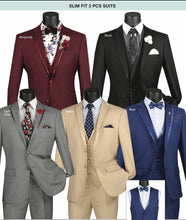 Load image into Gallery viewer, Slim Fit Three Piece Suit