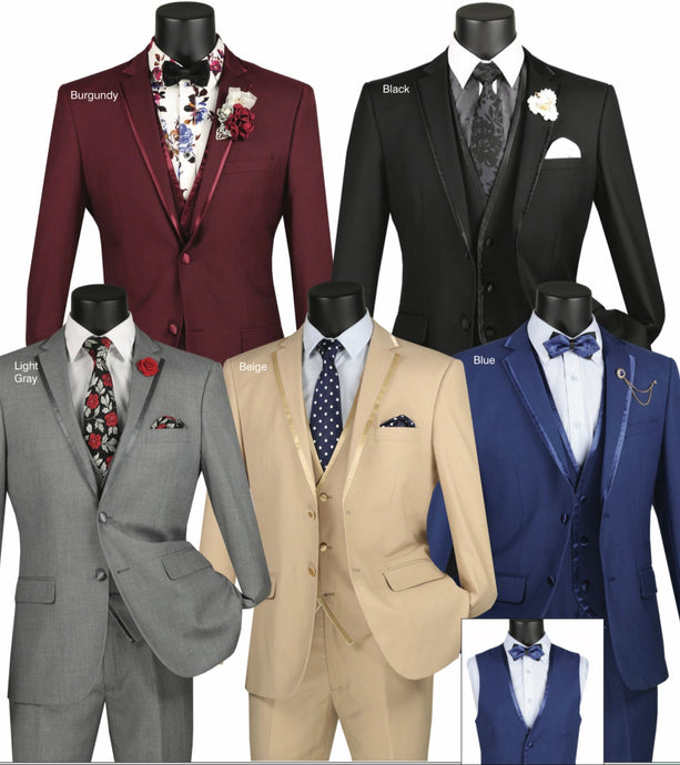 Slim Fit Three Piece Suit