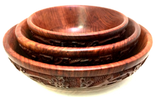 Load image into Gallery viewer, Set of Three Wooden Bowls