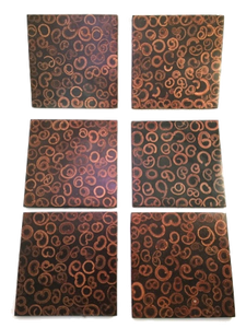Set of 6 Cinnamon Coasters